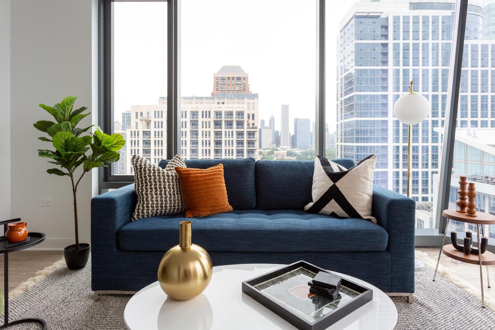Domio I South Loop I Hip 2 BR + Spa and Gym Main image 1